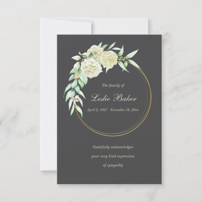 Tack för ditt kort, Ring-sympati (Framsida)