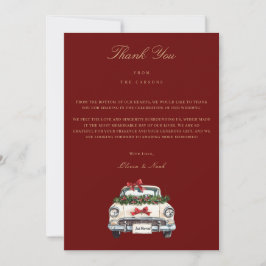 Tack för ditt kort, Röda juldekretet i elegant