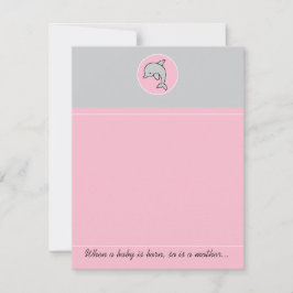 Tack för ditt kort, Rosa-delfin