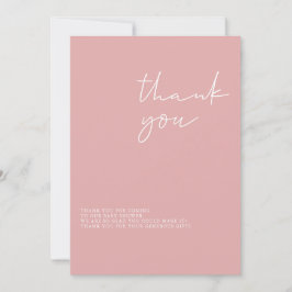 Tack för ditt kort, Rosa Girl Baby Shower Inbjudningar