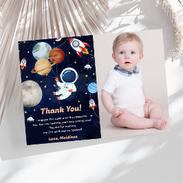 Tack för ditt kort, rymden Astronaut Inbjudningar