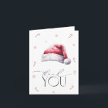 Tack för ditt kort, Santa Baby Shower<br><div class="desc">Tack för ditt kort. Matchande objekt är tillgängliga.</div>