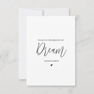 Tack för ditt kort - Seamstress för leverantören b