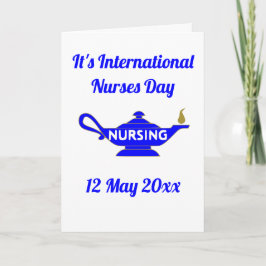 Tack för ditt kort, sjuksköterskans dag i internat kort