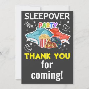Tack för ditt kort - SLEEPOVER BIRTHDAG