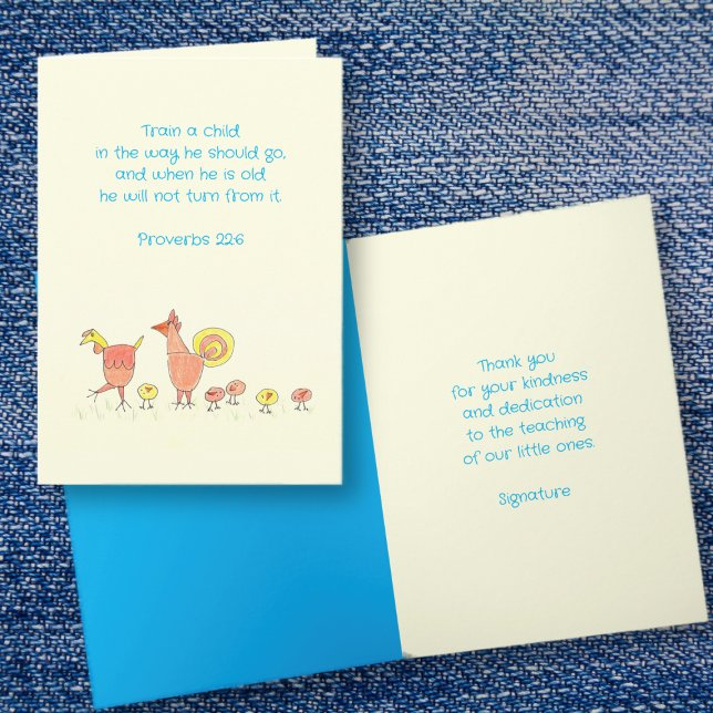 Tack för ditt kort, söndag School Lacher Kort (Skapare uppladdad)