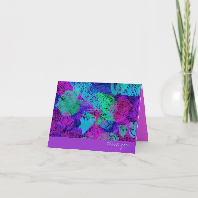 Tack för ditt kort - Sponge Splotch (ung. svep) (Framsida)
