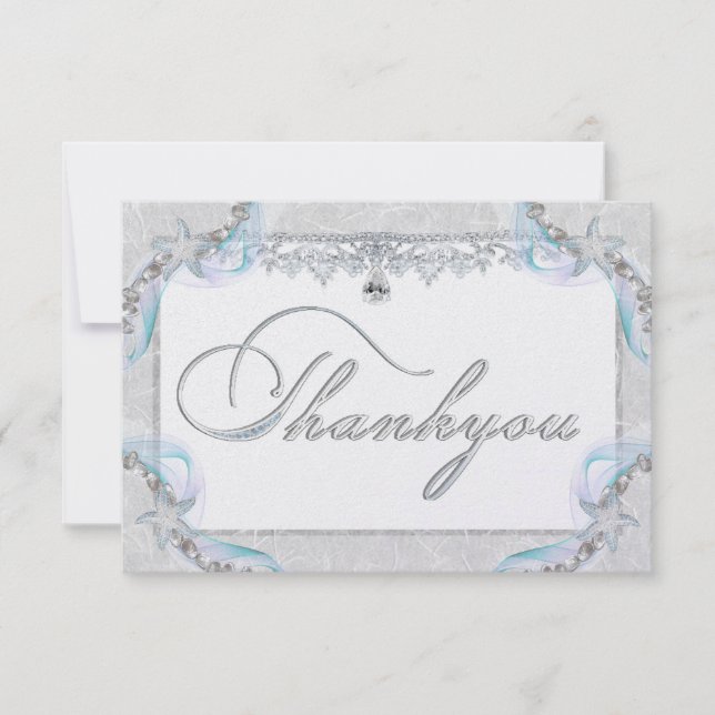 Tack för ditt kort, Starfish & Diamonds Kort (Framsida)