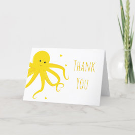 Tack för ditt kort, tack för Gulten Cute Octopus H Kort