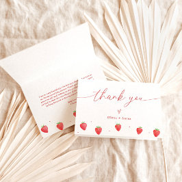 Tack för ditt kort | Tack för jordgubbsbabykläder