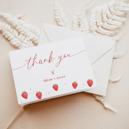 Tack för ditt kort | Tack för jordgubbsbabykläder