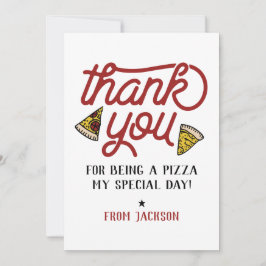 Tack för ditt kort, tack Pizza Party Kort