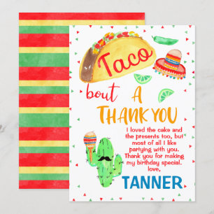 Tack för ditt kort, Taco Fiesta Inbjudningar