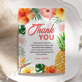 Tack för ditt kort, Tropical Hawaiian Födelsedagsf Kort