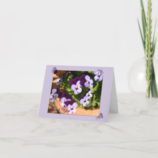 Tack för ditt kort Viola