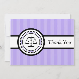 Tack för ditt kort (Violet) i rand Legal Scales