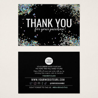 Tack för ditt kundrabattkort visitkort