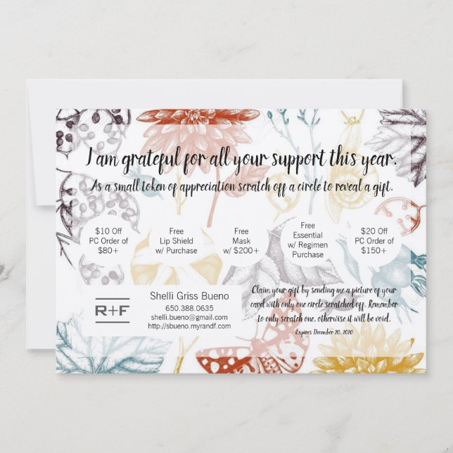 Tack för ditt kupongkort. inbjudningar (Framsida)