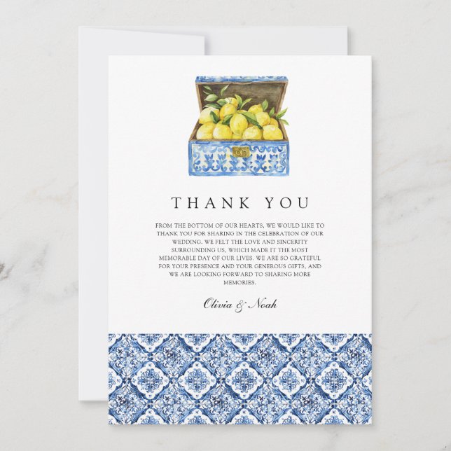 Tack för ditt medarbetarkort för Lemon Tile (Framsida)