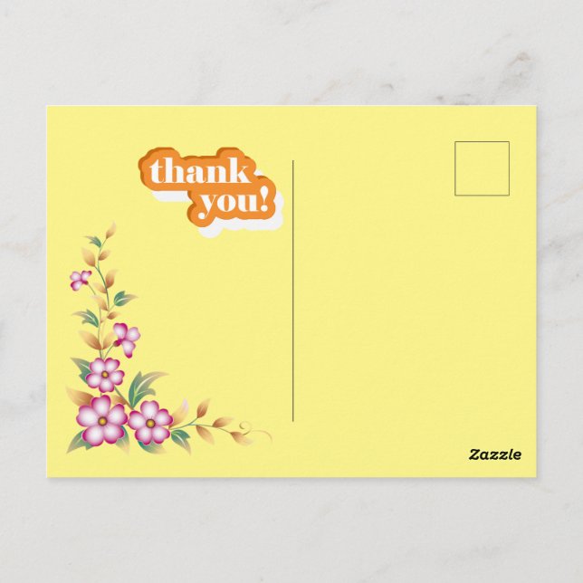 Tack för ditt postkort vykort (Baksida)