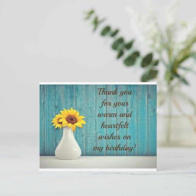 Tack för ditt postkort vykort (Stående Fram)