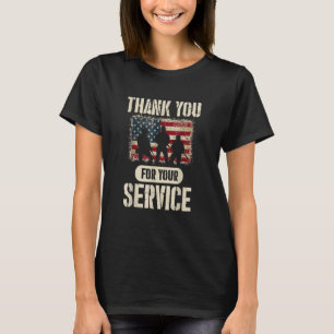 Tack för ditt servicebesök, Patriotic Vetera T Shirt