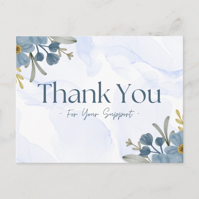 Tack för ditt stöd  vykort (Framsida)