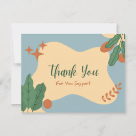 Tack för ditt stöd vykort