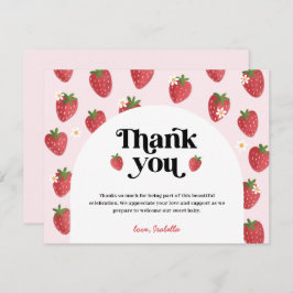 Tack för ditt stödkort för jordgubbsbabyn