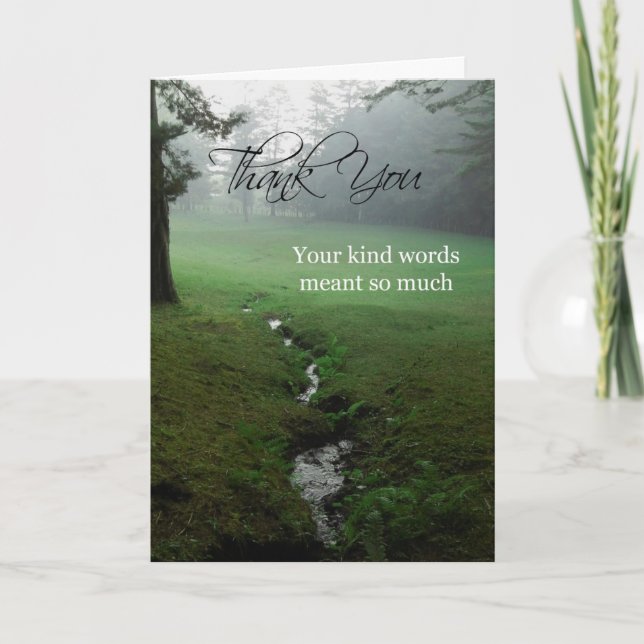 Tack för ditt sympatikort kort (Framsida)