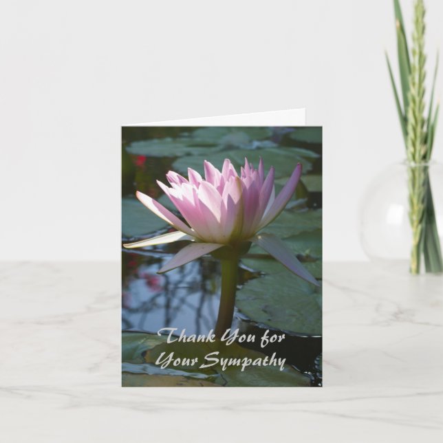 Tack för ditt sympatikort kort (Framsida)