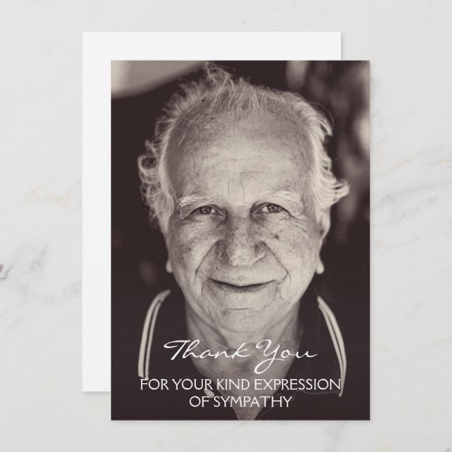 Tack för ditt sympatiuttryck (Fram/baksida)