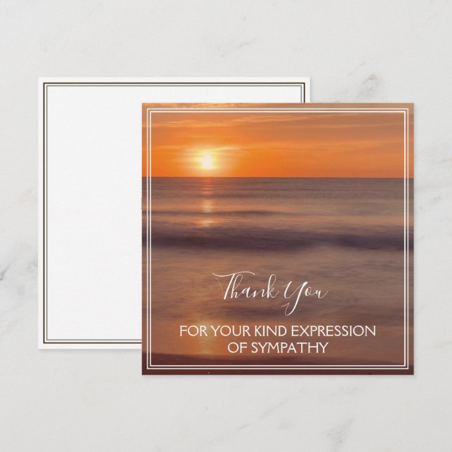 Tack för ditt sympatiuttryck (Fram/baksida)