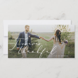 Tack för ditt tack för Bröllop, för evigt tack Kort