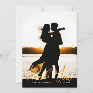 Tack för ditt tack till Bröllop-kort