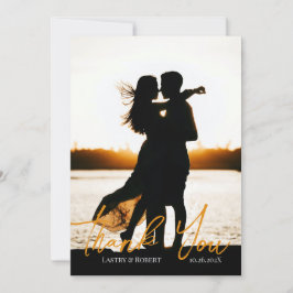 Tack för ditt tack till Bröllop-kort Kort