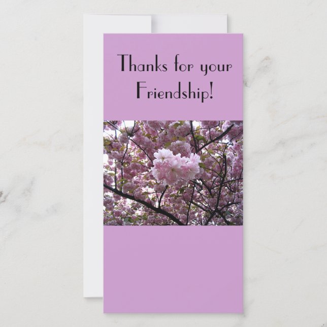 Tack för ditt vänskapfotokort (Framsida)