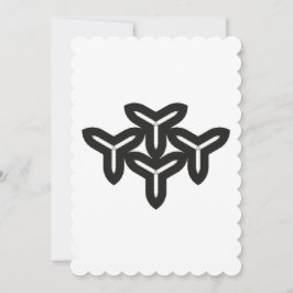 Tack för ditt visitkort för gotiska blad