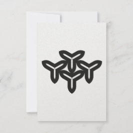 Tack för ditt visitkort för gotiska blad kort