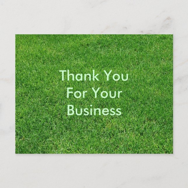 Tack för ditt visitkort vykort (Framsida)