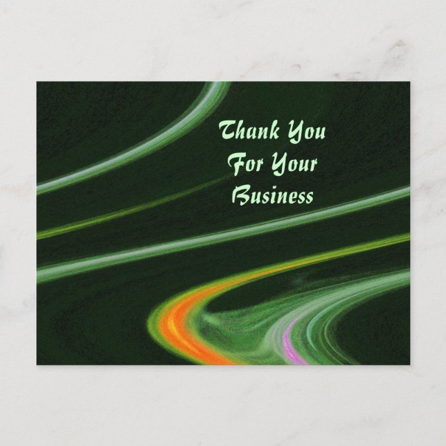 Tack för ditt visitkort vykort (Framsida)