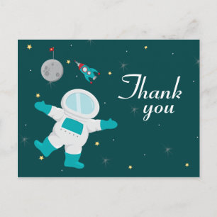 Tack för ditt vykort, rymden astronaut vykort