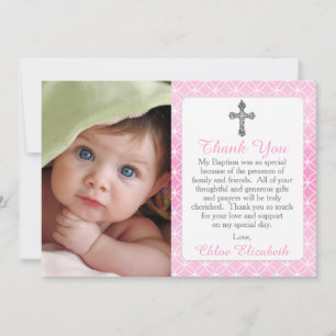 Tack för dop för foto för flickaevighetringar argt