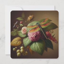 Tack för Dragon Fly Flora Foliage-kortet