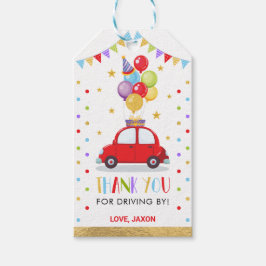 Tack för Drive By Baby Shower Födelsedags Karantän Presentetikett