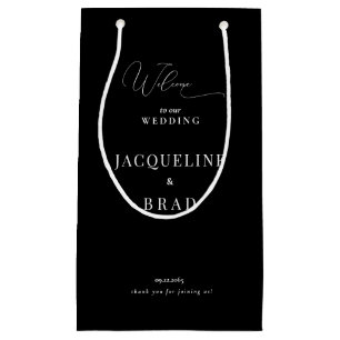 Tack för elegant Black & White Wedor