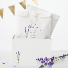 Tack för elegant Calligraphy lavender Bröllop