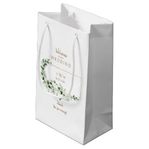 Tack för elegant Foliage & Guld Wedding Favor