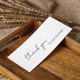 Tack för elegant-kalligrafi för din beställning litet visitkort