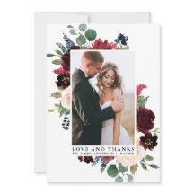 Tack för elegant Watercolor Blommigt Greenery Kärl